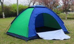 外贸户外单层野营露营速开帐篷玻杆自动帐篷登山防水防晒帐篷批发