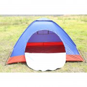 批发单层单人多人拼色手动帐篷户外旅游登山野营防水防紫外线帐篷