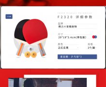 得力乒乓球拍对拍学生儿童成人入门直拍套装F2320